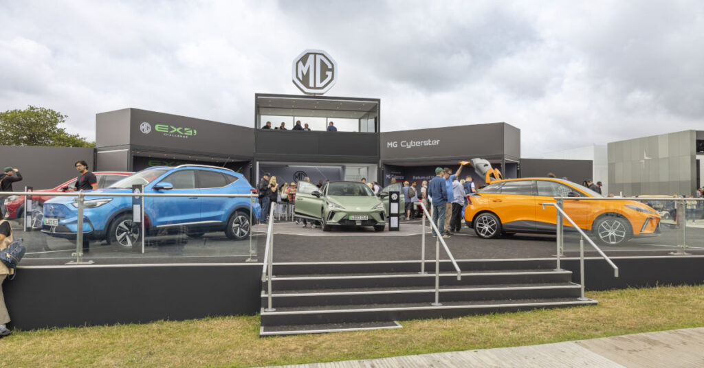 MG triunfa en el Festival de Goodwood con tres nuevos eléctricos de altas prestaciones